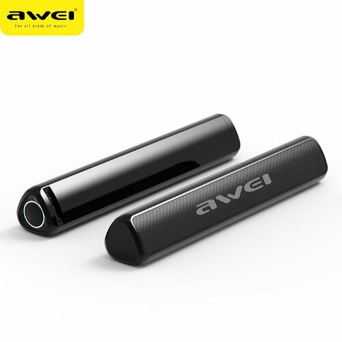 Колонка Бумбокс Awei Y333 TF/AUX/USB/bluetooth 10Вт черный саундбар