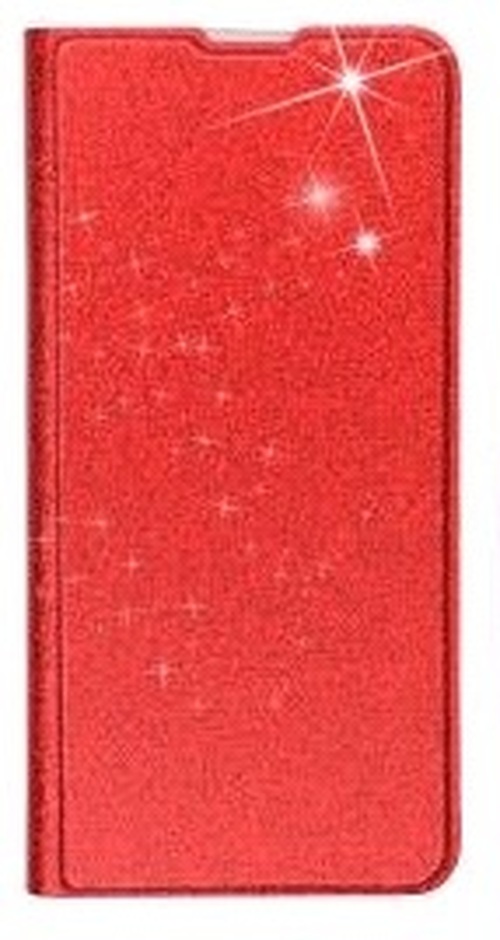 Чехол-книжка Realme C21 красный горизонтальный ReCase Блестки
