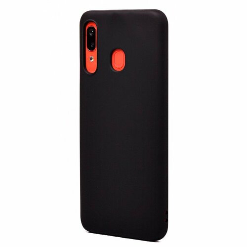 Накладка Samsung A20/A30 черный Silicone Case Full без лого - 2