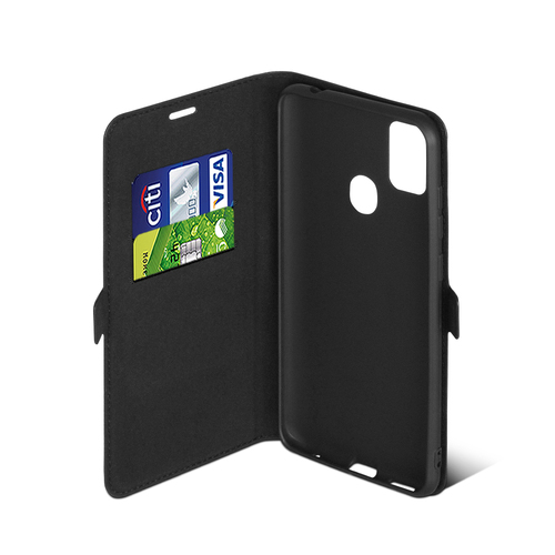 Чехол-книжка ZTE Blade A7S 2020 черный горизонтальный DF