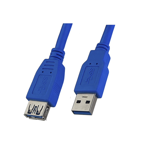 Кабель USB 3.0 AM - AF Smartbuy К870 пвх синий 1,8 м.