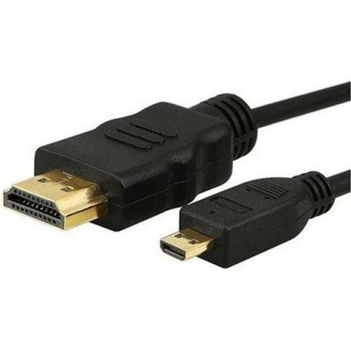 Кабель HDMI(п) - micro HDMI(п) Джетт пвх черный круглый 1,5 м. 