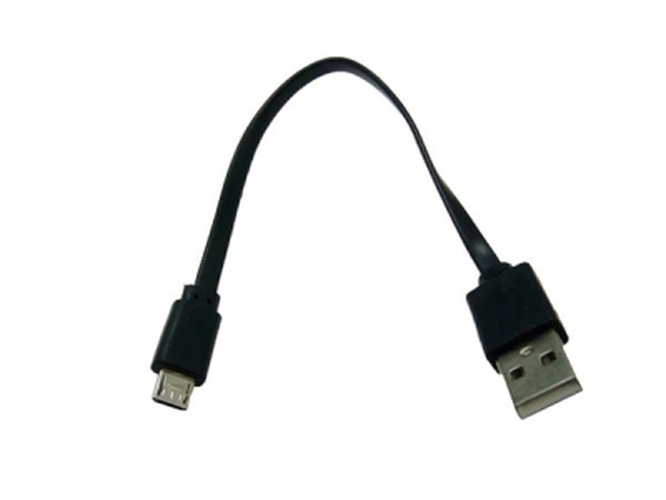 Кабель USB - micro USB Орбита BS-410 пвх черный круглый 0,15 м.
