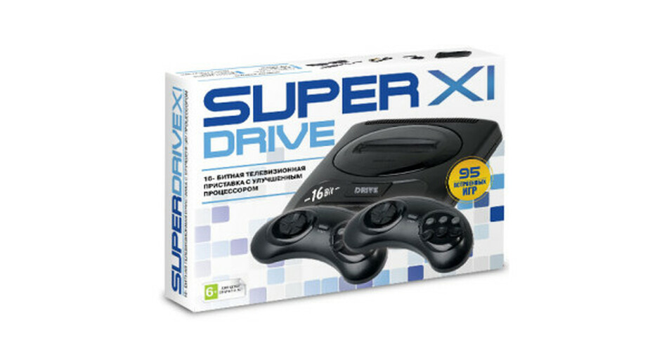 Приставка игровая 16 bit Super Drive Classic XI 95в1