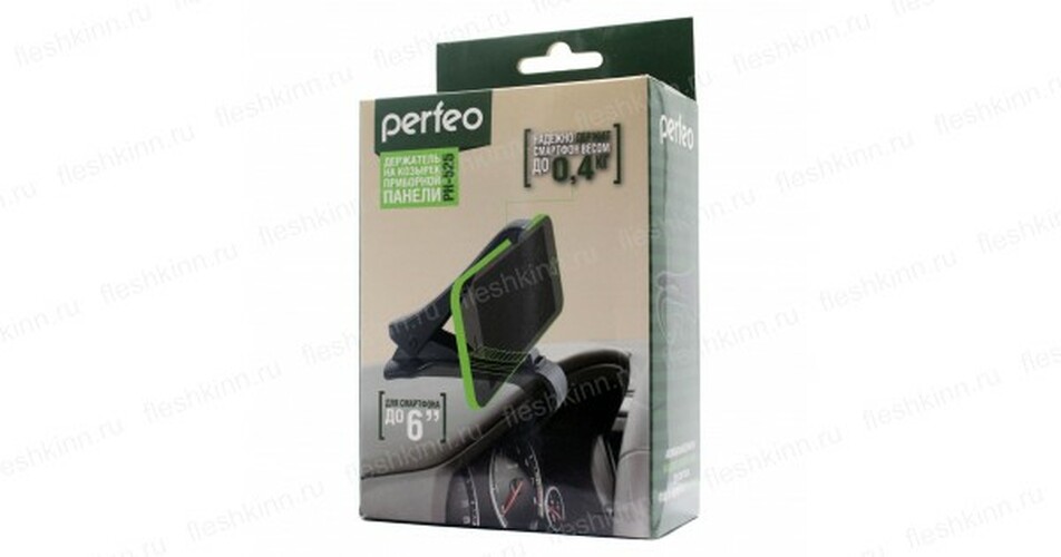 Держатeль для телефона автомобильный Perfeo 525 прищепка на козырек до 6