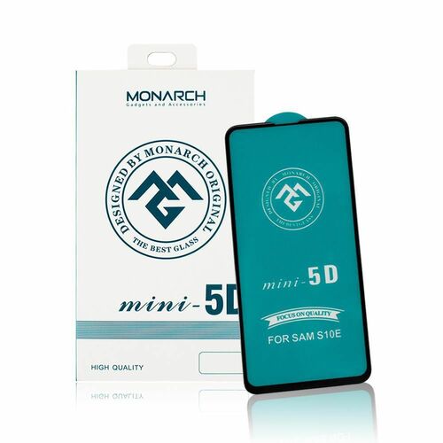 Защитное стекло Samsung A71/A72/A73/A81/M51/note 10 lite/A91/S10 lite черный FullGlue Monarch