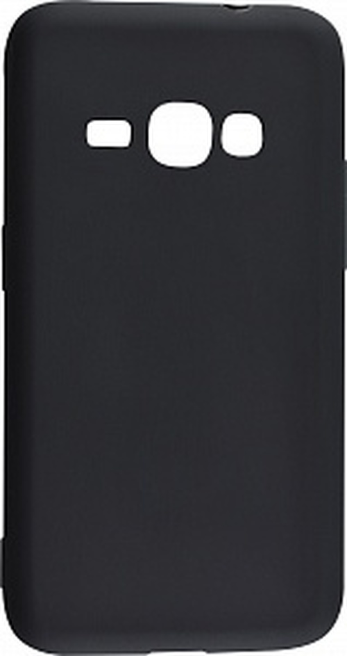 Накладка Samsung J1 2016 черный матовый 1мм силикон Однотонный