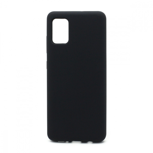 Накладка Samsung A51 черный Silicone Case Full без лого