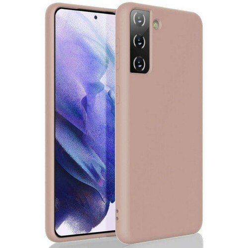 Накладка Samsung S21/S30 бежевый Silicone Case без лого
