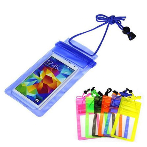 Чехол влагоустойчивый 150*95мм голубой Zip-Lock со шнурком