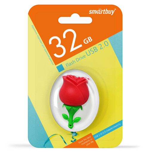 Флешка USB SmartBuy 32GB Роза USB 2.0,