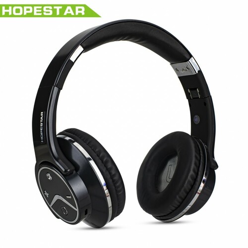 Наушники Hopestar E3 накладные, Bluetooth, микрофон, слот TF, черный