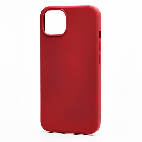 Накладка Apple iPhone 13 бордовый Silicone Case Full без лого - 3