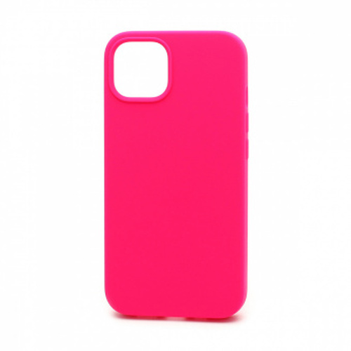 Накладка Apple iPhone 13 ярко-розовый Silicone Case Full без лого