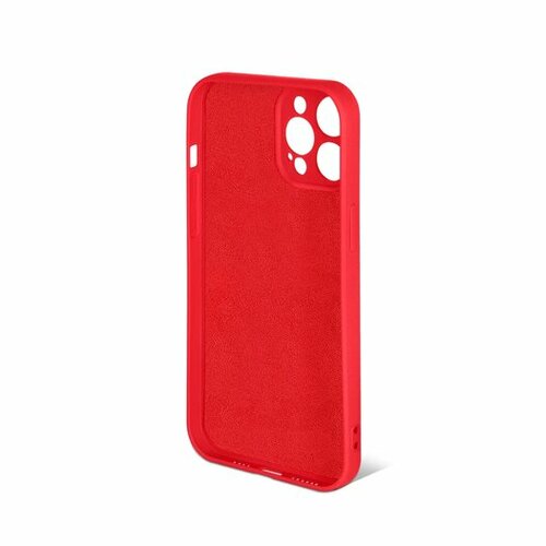 Накладка Apple iPhone 13 Pro Max красный DF Silicone Case без лого