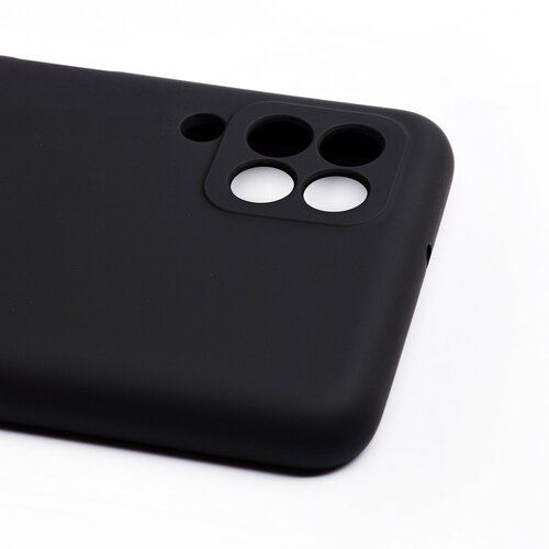 Накладка Samsung A22/M22/M32 черный Silicone Case Full без лого - 3