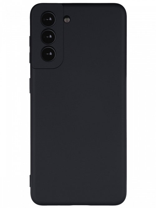 Накладка Samsung S21/S30 черный Silicone Case Full без лого