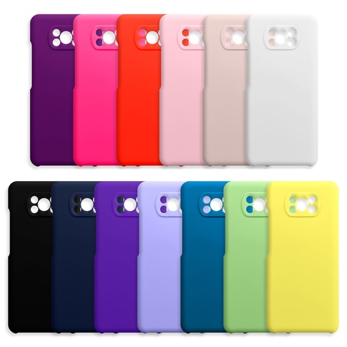 Накладка Xiaomi Poco X3/X3 Pro сиреневый Silicone Case без лого