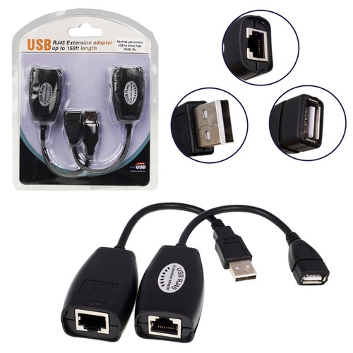 Адаптер USB- RJ-45 No brand удлинитель по витой паре до 45 м.