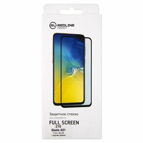 Защитное стекло ZTE Blade A51 2021 черный FullGlue RedLine - 2