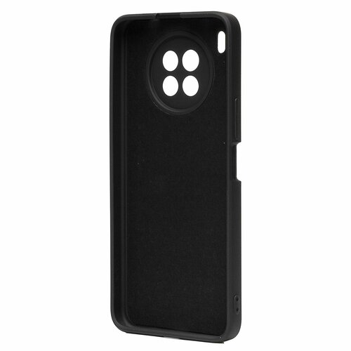 Накладка Huawei Honor 50 Lite/Nova 8i черный с защитой камеры Silicone Case Full без лого - 4