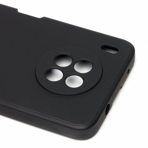 Накладка Huawei Honor 50 Lite/Nova 8i черный с защитой камеры Silicone Case Full без лого - 6