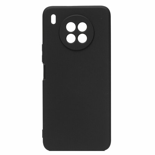 Накладка Huawei Honor 50 Lite/Nova 8i черный с защитой камеры Silicone Case Full без лого