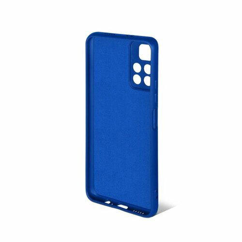 Накладка Xiaomi Poco M4 Pro 5G/Note 11s 5G синий DF Silicone Case без лого - 3