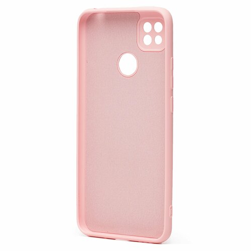 Накладка Xiaomi Redmi 10A/9C/Poco C31 светло-розовый с защитой камеры Silicone Case Full без лого - 3