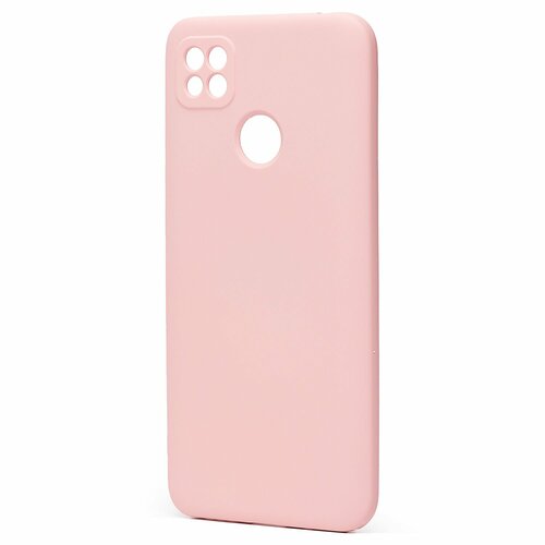 Накладка Xiaomi Redmi 10A/9C/Poco C31 светло-розовый с защитой камеры Silicone Case Full без лого