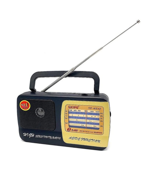 Радиоприемник KIPO KB-408 аналоговый УКВ+FM, AM, SW питание от сети черный