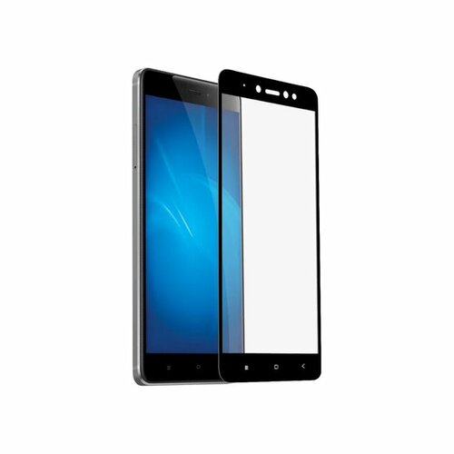 Защитное стекло Xiaomi Redmi Note 5A Prime черный FullGlue DF