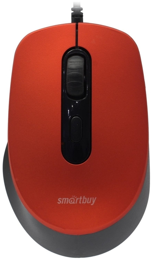 Мышь Smartbuy ONE SBM-265-R проводная оптическая 2400 dpi черно-красный бесшумные кнопки