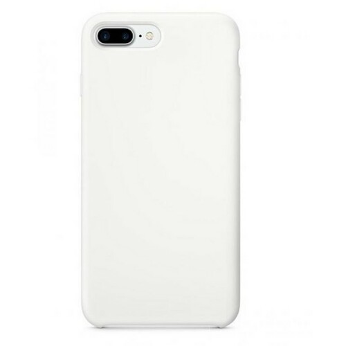 Накладка Apple iPhone 7 Plus/8 Plus белый ZB Silicone Case без лого