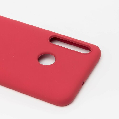 Накладка Huawei Honor 10 Lite/P Smart 2019 бордовый Silicone Case Full без лого - 4