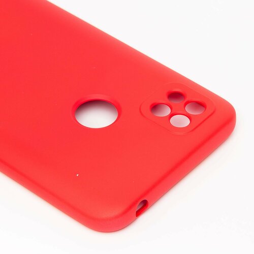Накладка Xiaomi Redmi 10A/9C/Poco C31 красный с защитой камеры Silicone Case Full без лого - 4