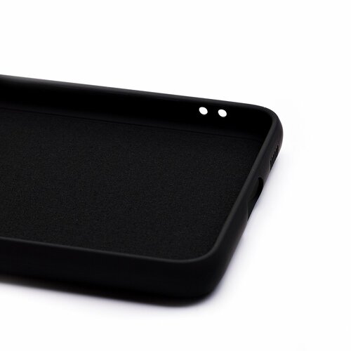 Накладка Samsung S21 FE черный с защитой камеры Silicone Case Full без лого - 4