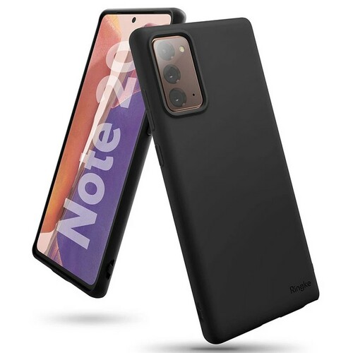 Накладка Samsung Note 20 черный Soft Touch силикон Однотонный