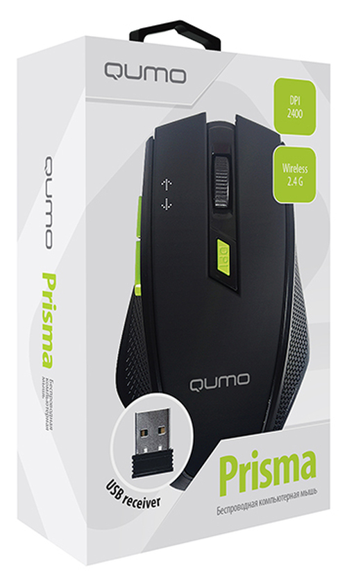 Мышь Qumo Prisma M85 беспроводная оптическая 1600 dpi черный - 2