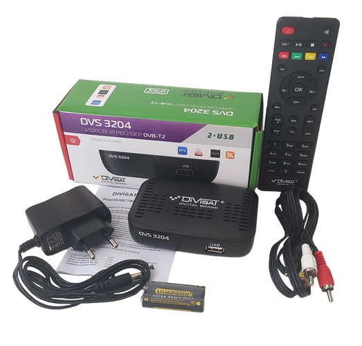 Приставка для цифрового ТВ Divisat Т2-3204 DVB-T2/C 2 USB