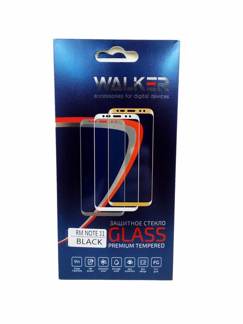 Защитное стекло Xiaomi Redmi Note 11/11S/12s/Poco M4 Pro 4G черный FullGlue WALKER