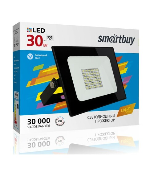 Прожектор светодиодный Smartbuy FL SMD Light 30W холодный свет IP65 (SBL-FLLight-30-65K)