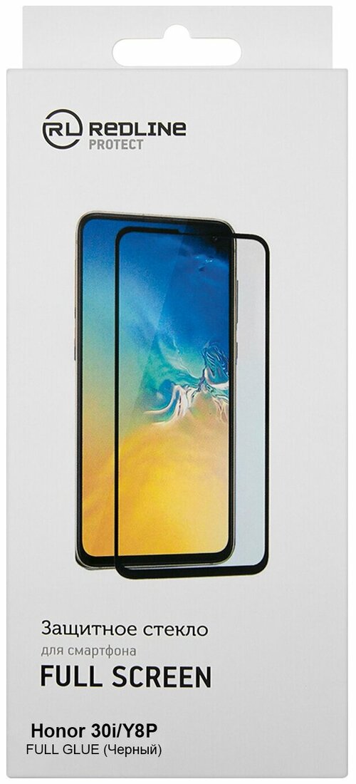 Защитное стекло Apple iPhone 11 Pro Max/Xs Max черный 3D RedLine силиконовые края