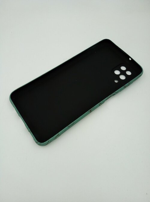 Накладка Samsung S22 Plus темно-зеленый фосфорный силикон Kaws Bye - 3
