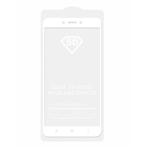 Защитное стекло Xiaomi Redmi Note 4/4 Pro/4X белый FullGlue