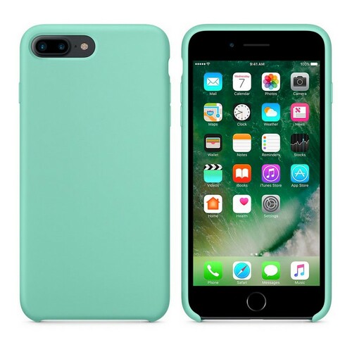 Накладка Apple iPhone 7 Plus/8 Plus мятный Silicone Case без лого