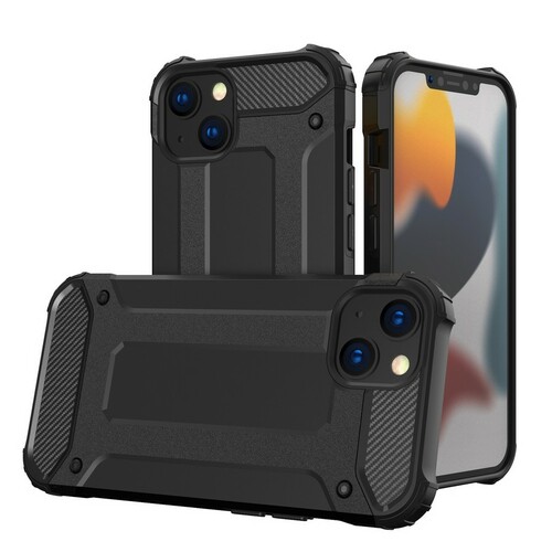 Накладка Apple iPhone 13 Pro Max черный силикон+пластик Armor Case Противоударный