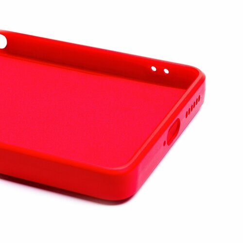 Накладка Xiaomi Mi11T/Mi11T Pro красный с защитой камеры Silicone Case Full без лого - 6