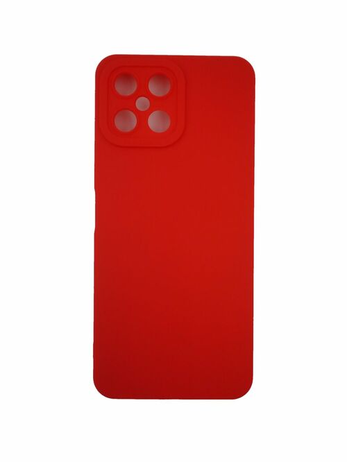Накладка Huawei Honor X30i/X8 красный с защитой камеры силикон iBox Case
