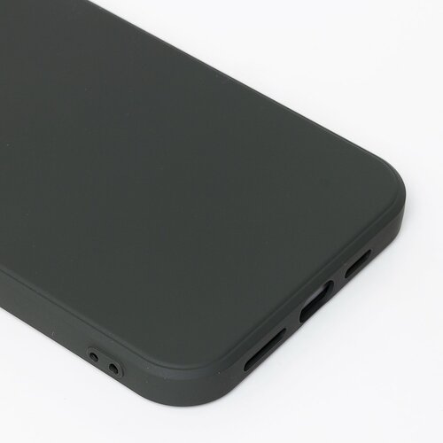 Накладка Apple iPhone 12/12 Pro черный Silicone Case Full без лого - 5